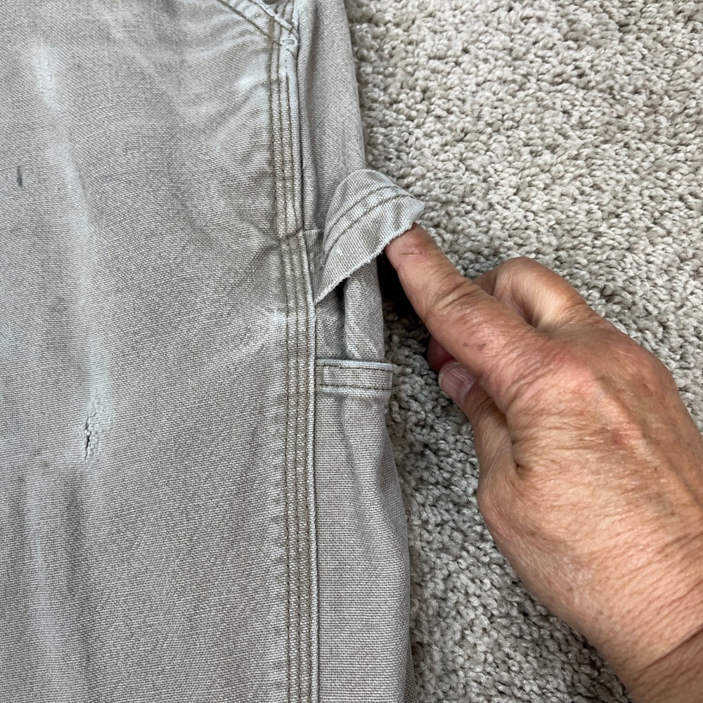 Carhartt Rugged Flex Pants Men 33x32‎ Gray Straight Leg Cargo Relaxed Distressed - Picture 12 of 16